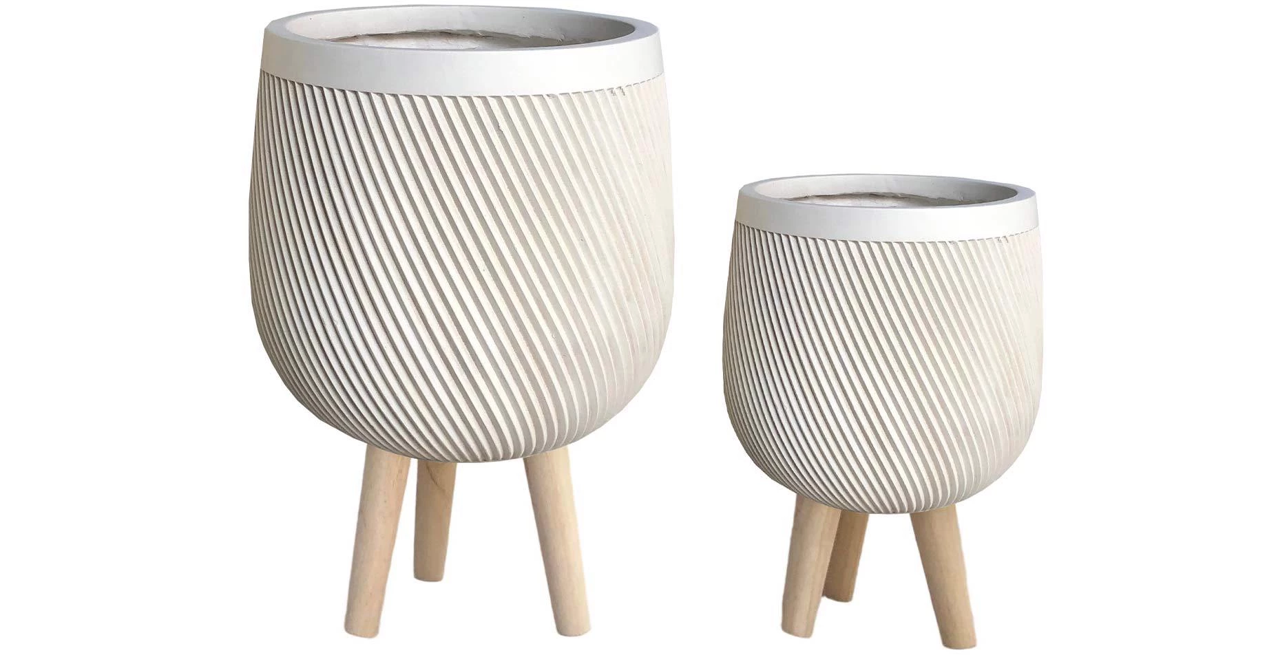 Saksija antic-beige HT30194 21x21x21 cm