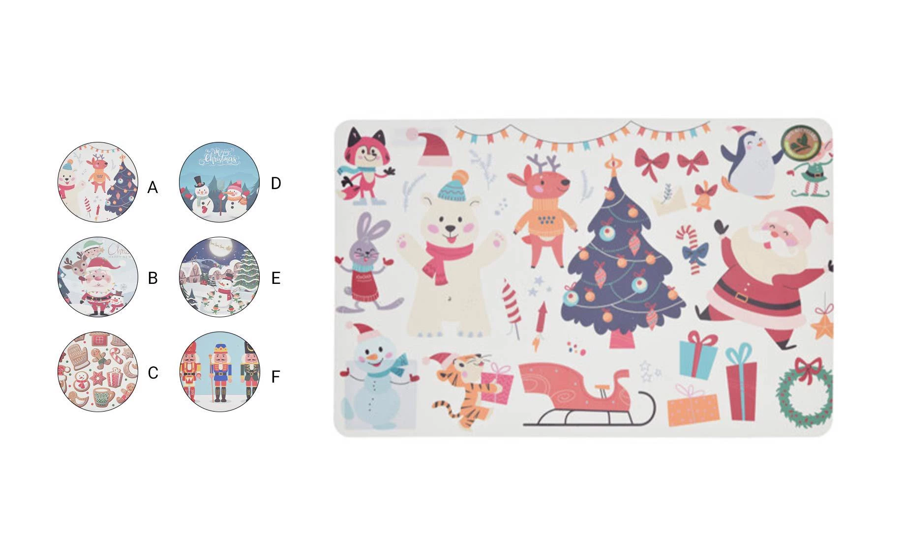 Podmetač Natale 43,5x28,5cm sort6
