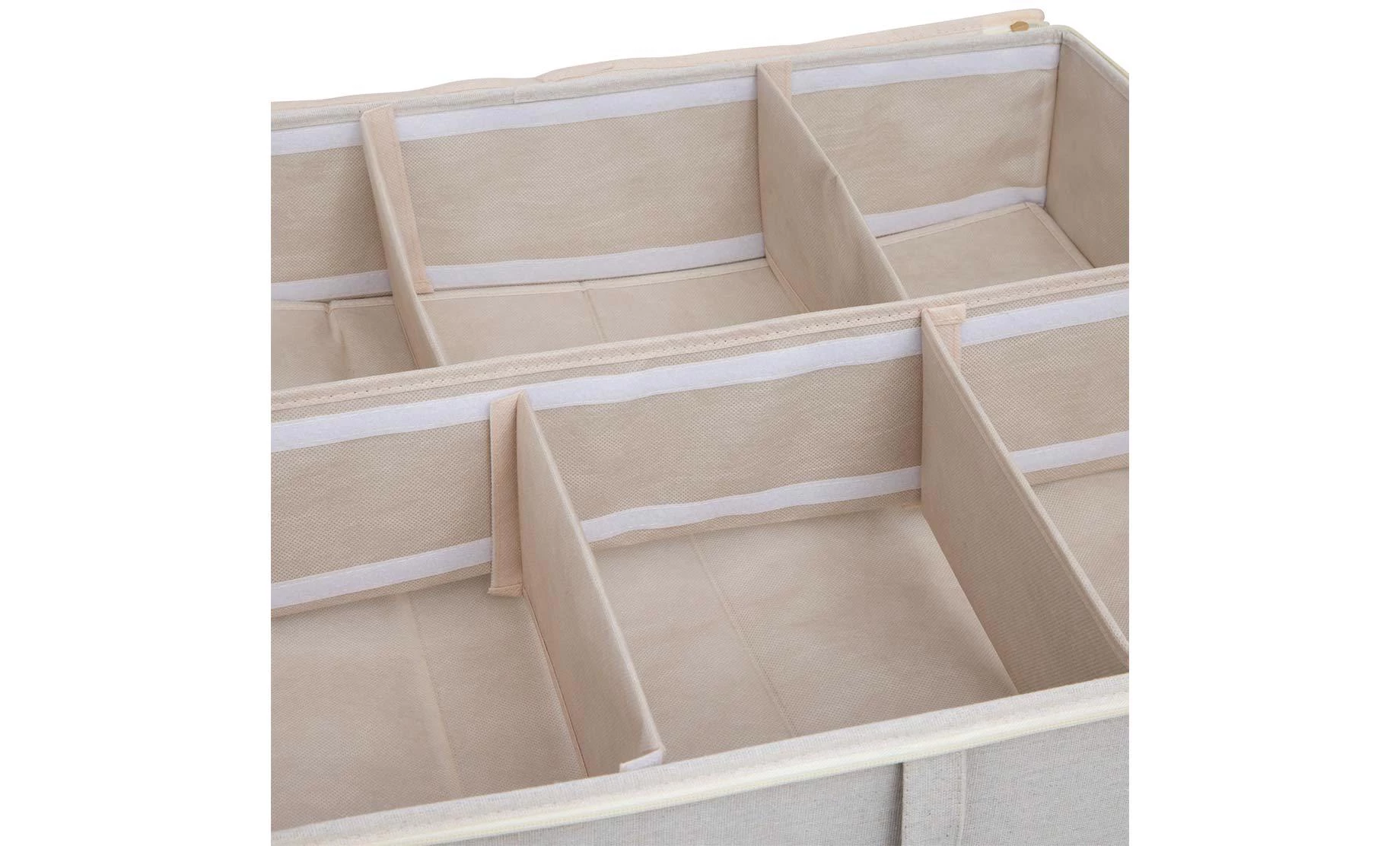 Kutija/navlaka za ispod kreveta na točkiće Vanilla 66x60x22,2cm bež