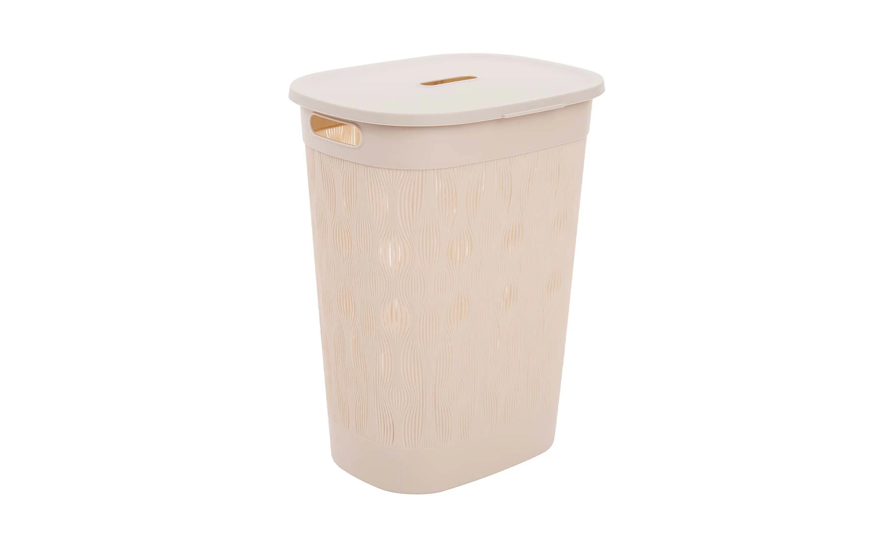 Košara za rublje Leaf 58l bež
