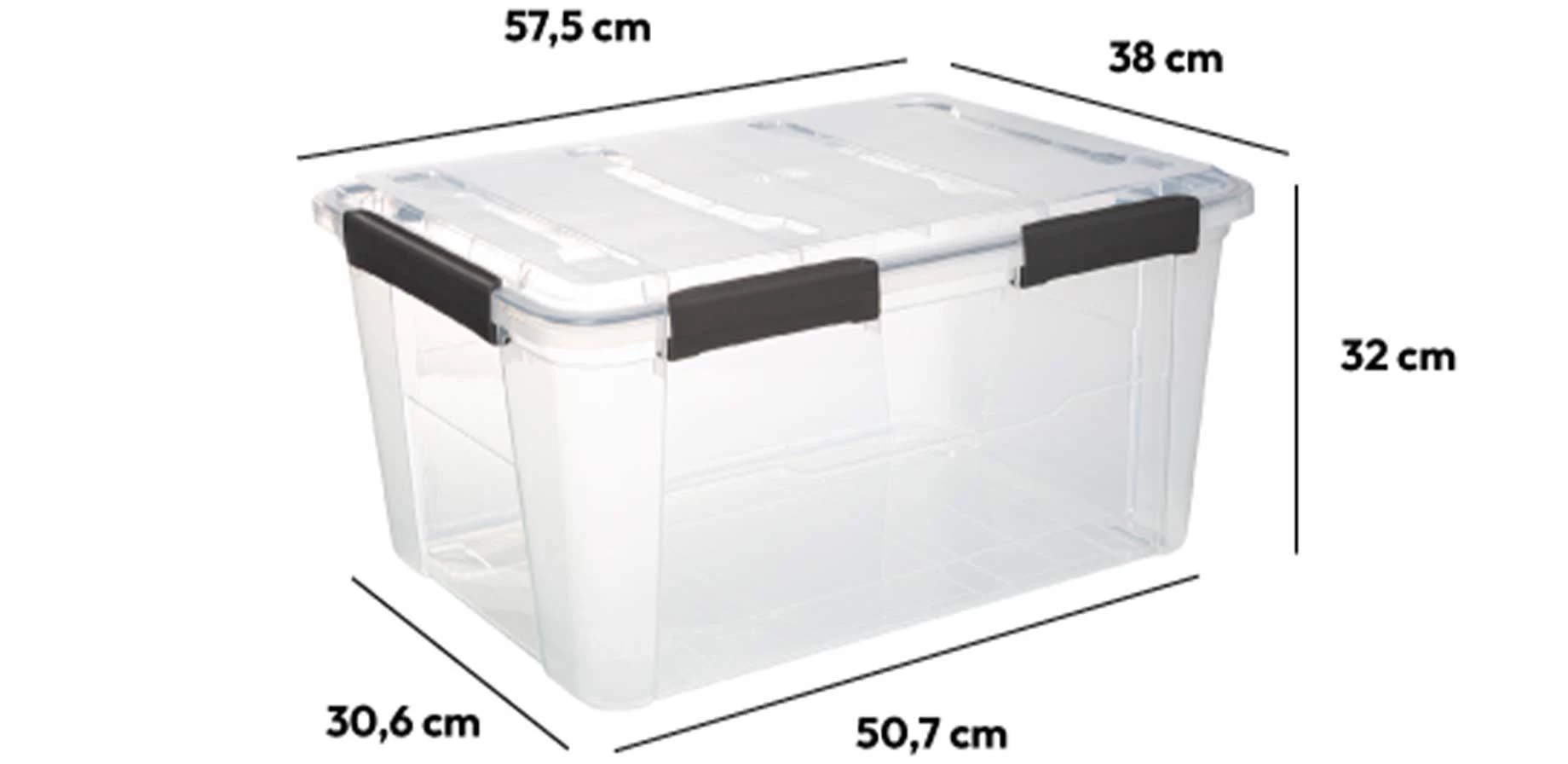 Kutija sa poklopcem Carson 50l