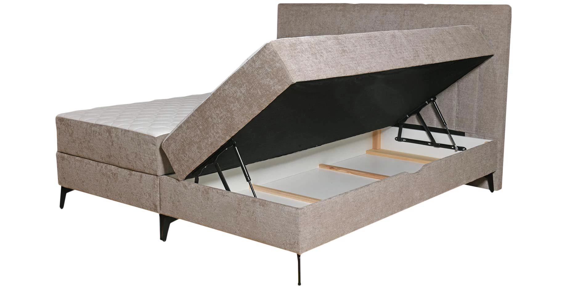 Dallas II krevet sa prostorom za odlaganje 184x211x120 cm sivi