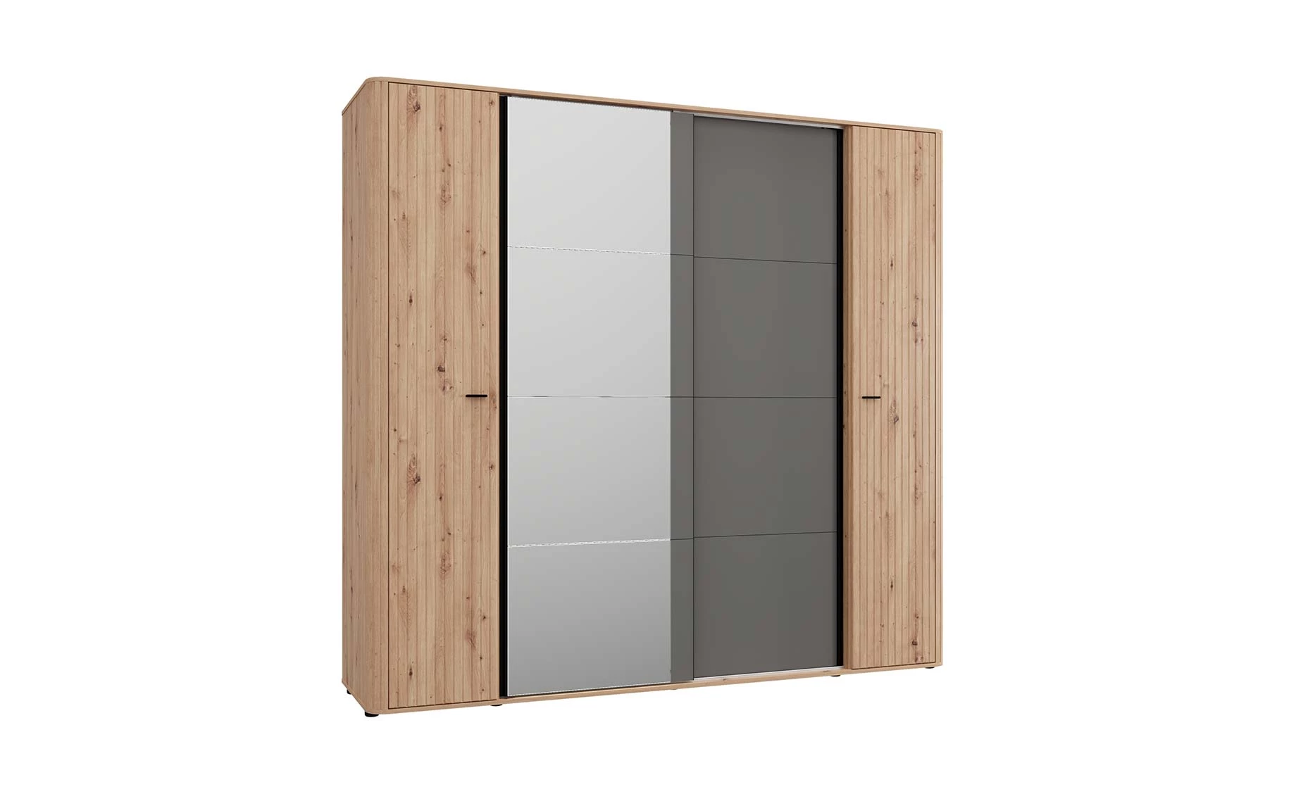 Sinop otklopni ormar 232x58x218 cm natur/grafit