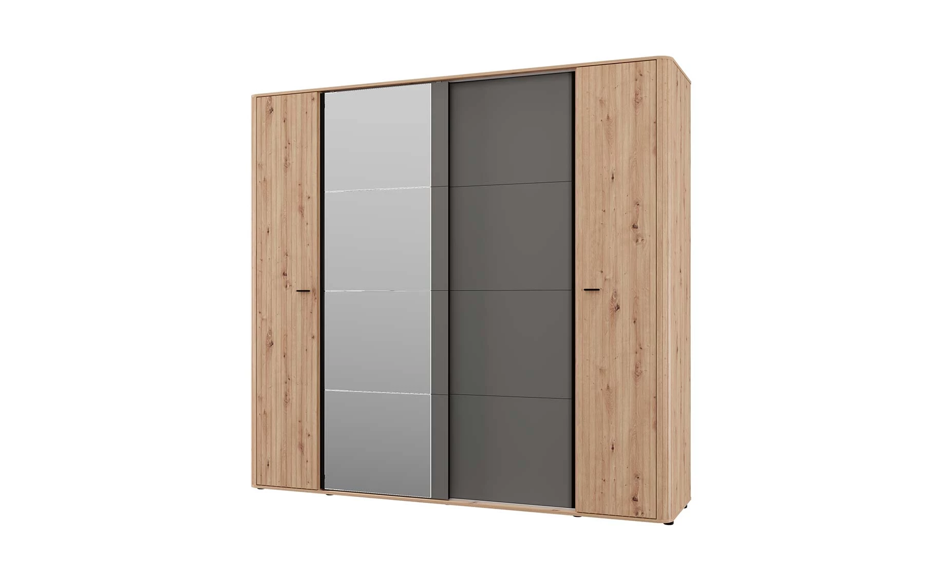 Sinop otklopni ormar 232x58x218 cm natur/grafit