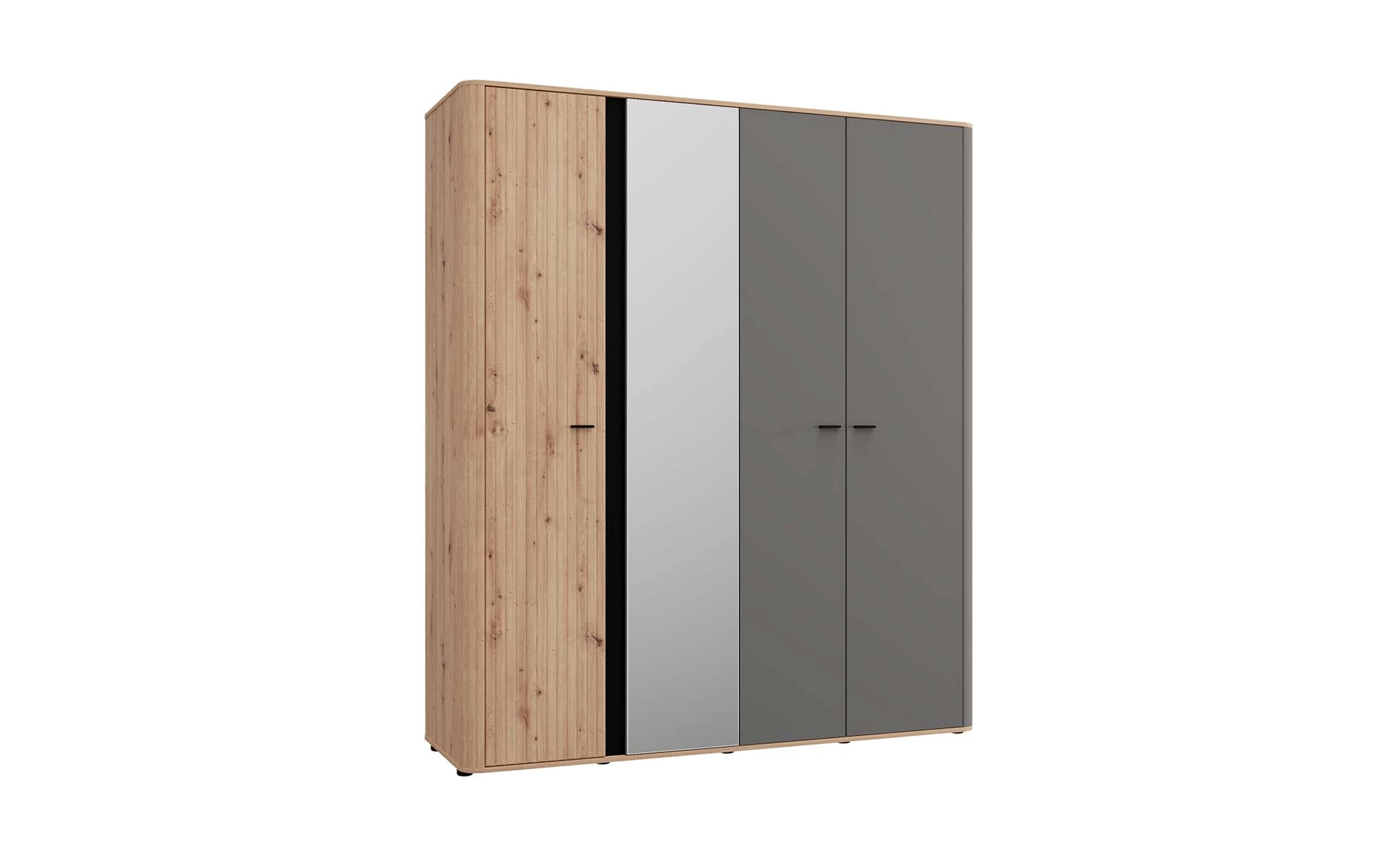 Sinop otklopni ormar 179x56,5x210 cm natur/grafit
