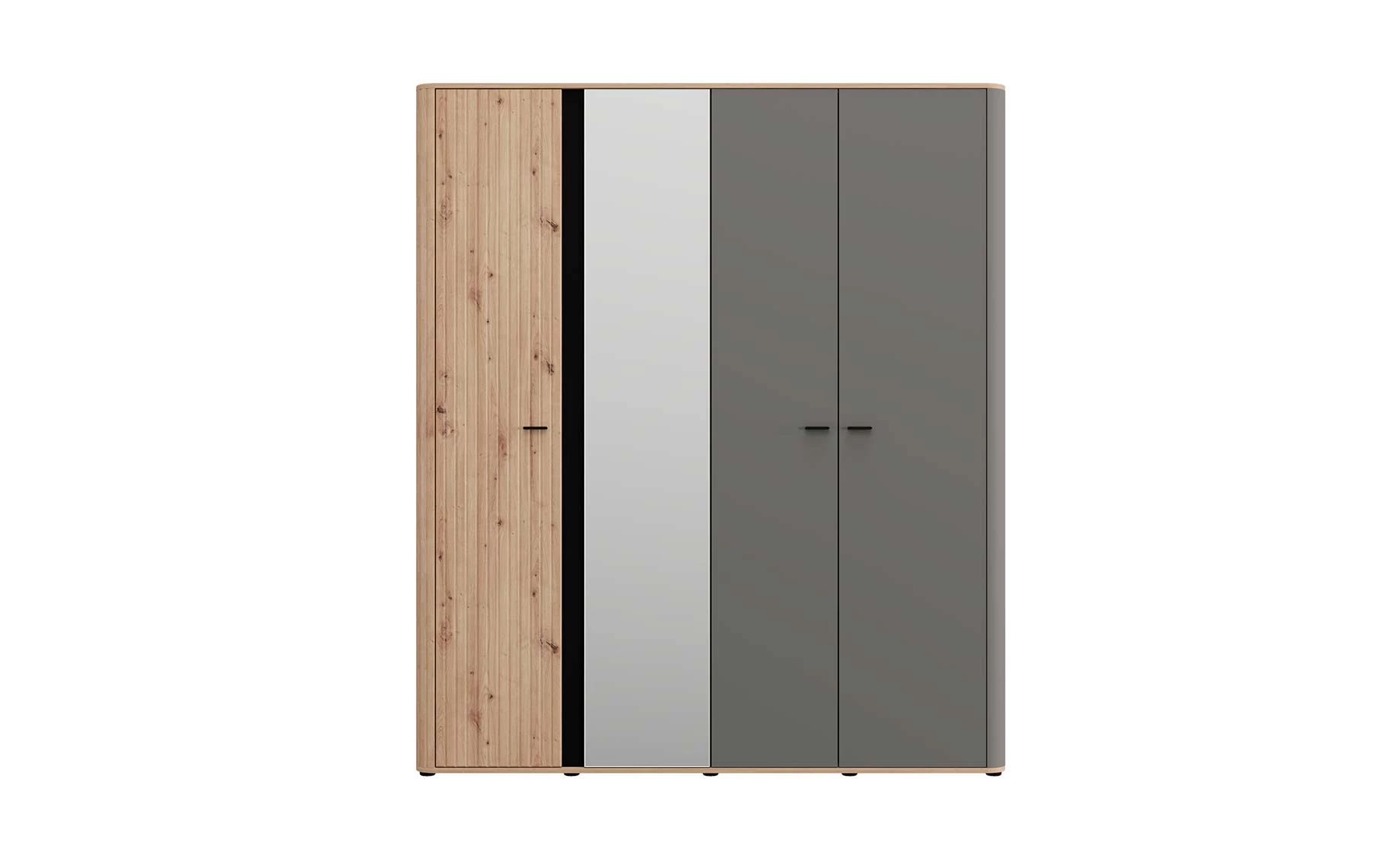 Sinop otklopni ormar 179x56,5x210 cm natur/grafit
