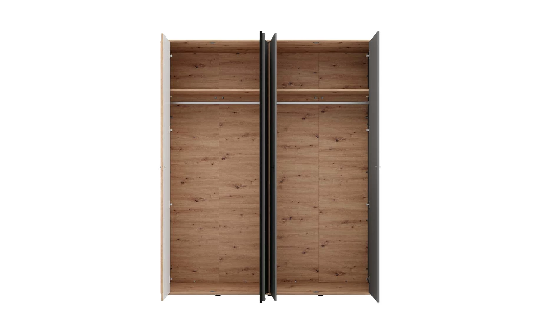 Sinop otklopni ormar 179x56,5x210 cm natur/grafit