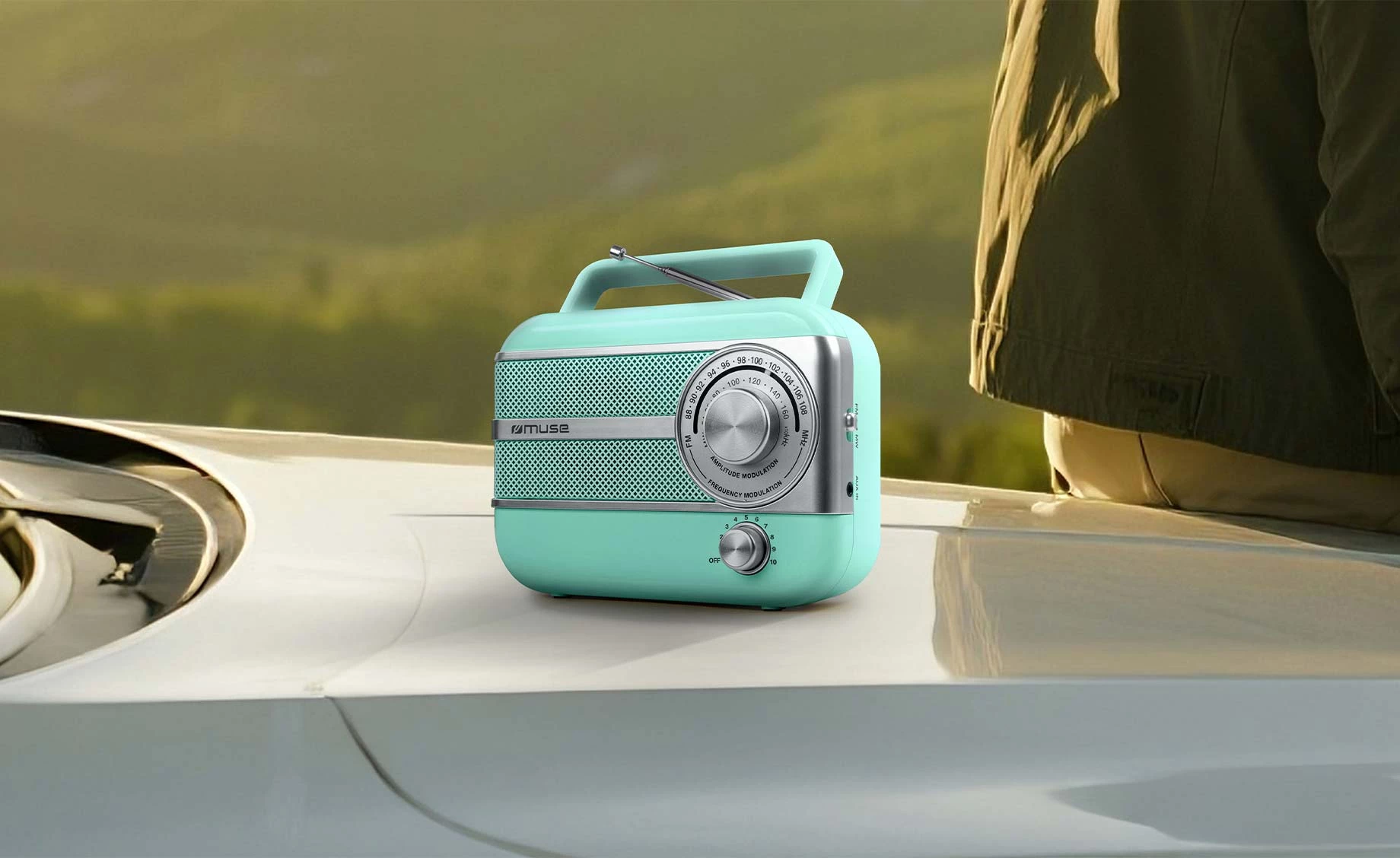 Muse M-056 AG FM/MW radio , zeleni