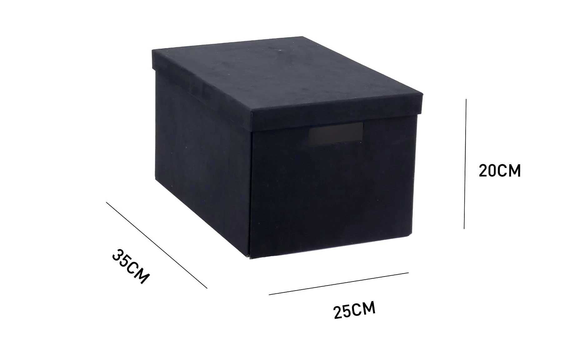 Ukrasna kutija za odlaganje Valery 35x25x20cm crna