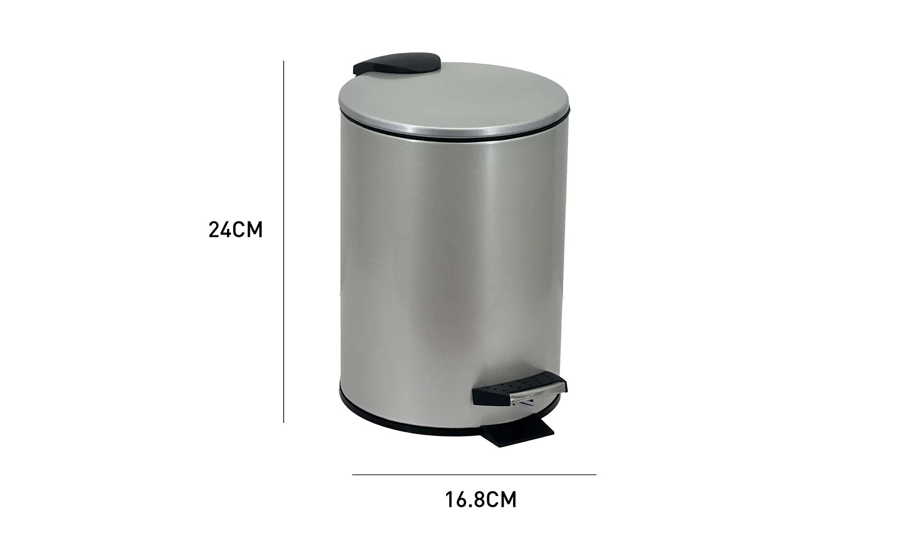 Kanta za otpatke Pearl 3l srebrna
