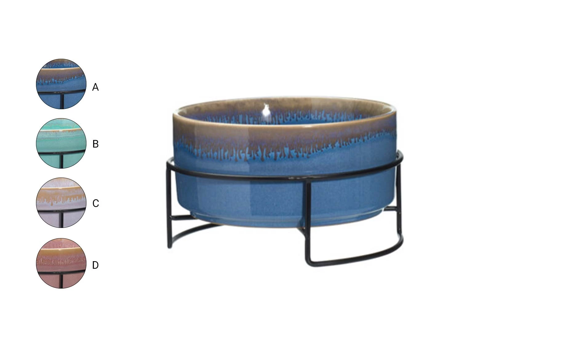 Posuda / sa metalnim postolom 1000 ml
