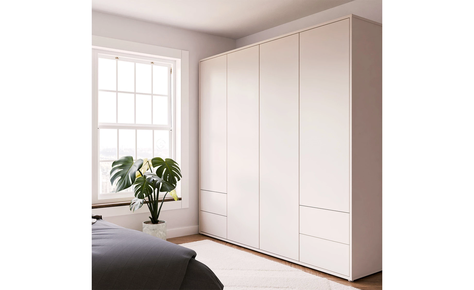 Alice otklopni ormar 223.9x60x214.3 cm kašmir