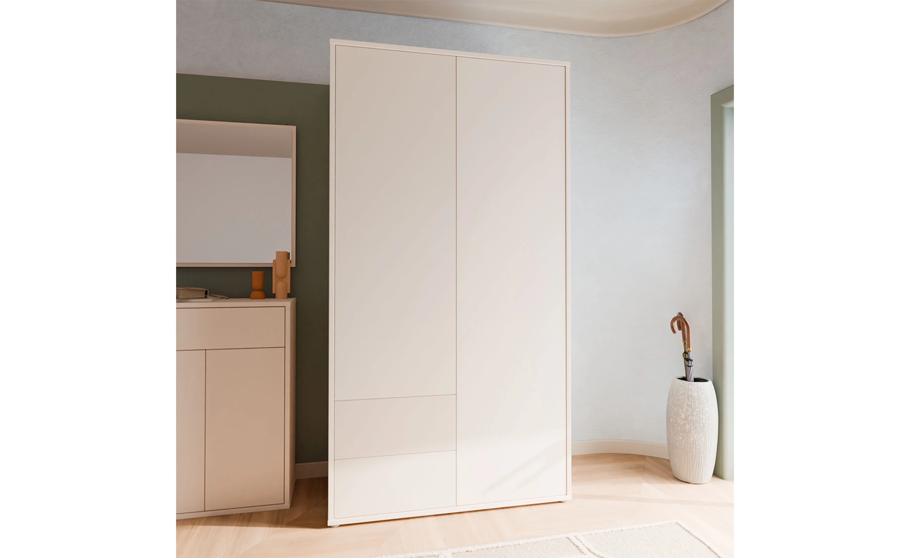 Alice otklopni ormar 114.5x60x214.3 cm kašmir