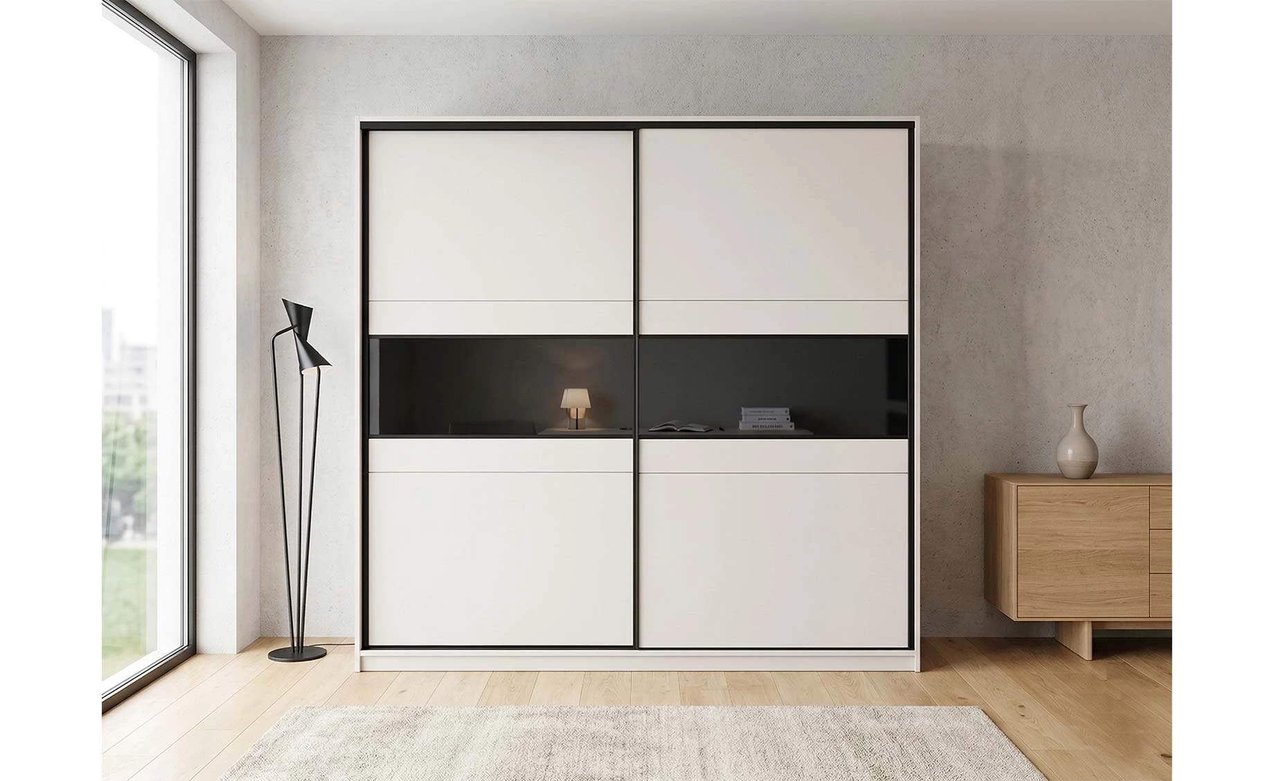 Manhattan klizni ormar 226x64x220 cm kašmir