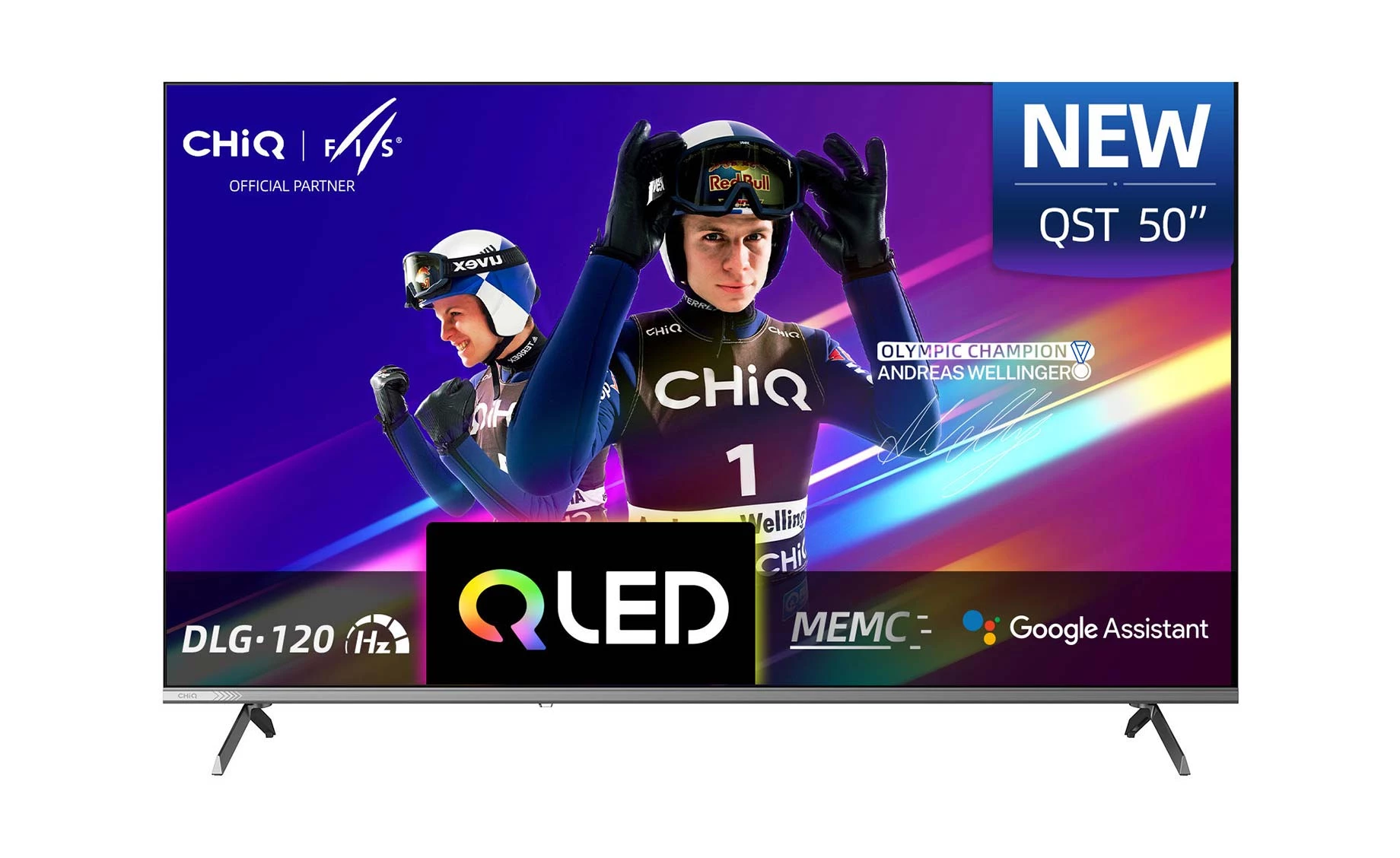 CHiQ U50QST (50"/127 cm) 4K Ultra HD QLED 120Hz gaming Google Smart TV