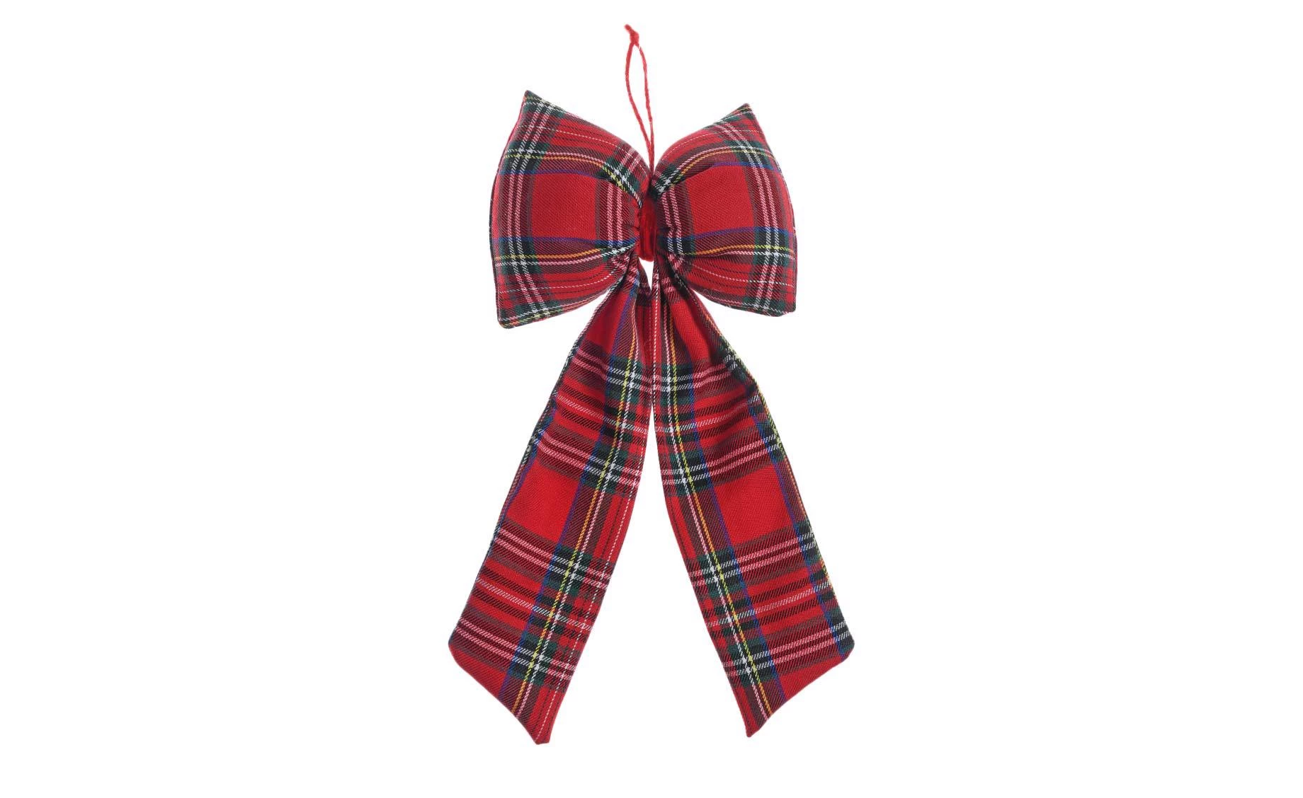 Dekorativna mašna tartan 12x25cm