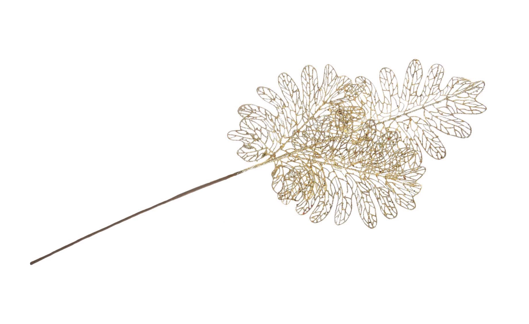 Dekorativna grana gold leaves 74cm