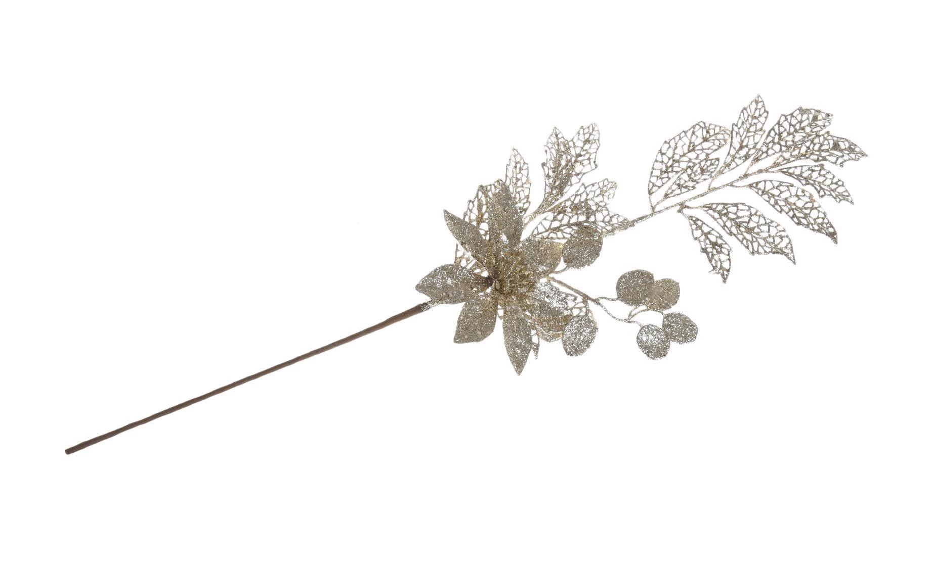 Dekorativna grana gold glitter 70cm