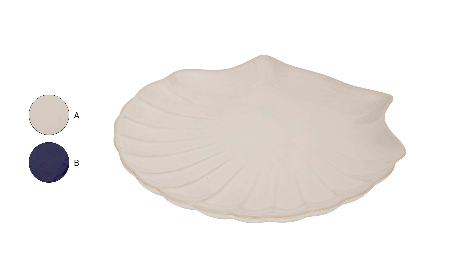 Tanjir za posluživanje Shell 25x23cm više boja