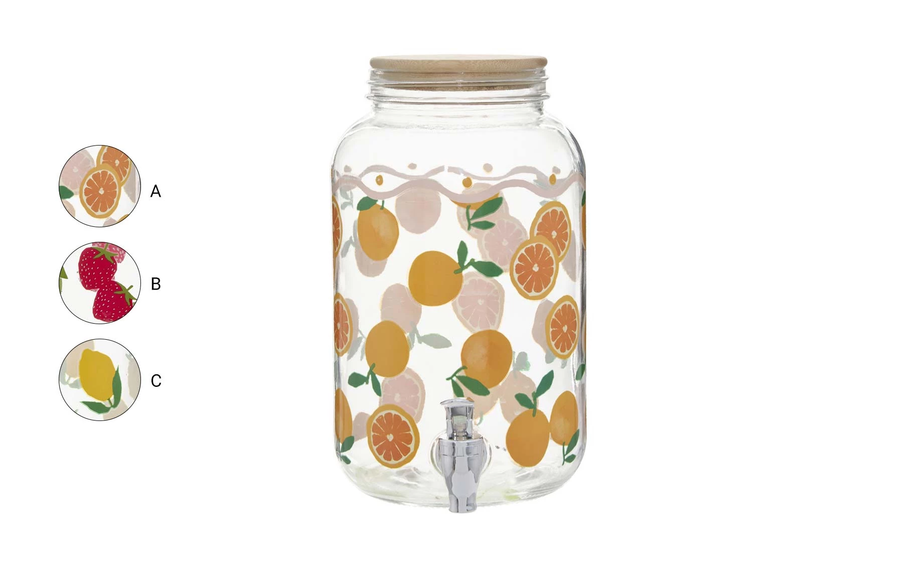 Dispenzer za napitke Fruity 4l sort3