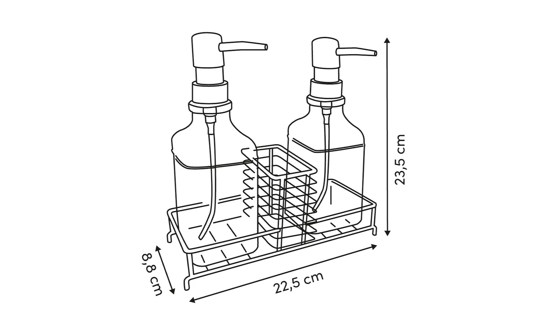 Set 2 dispenzera za deterđent Relief 475ml