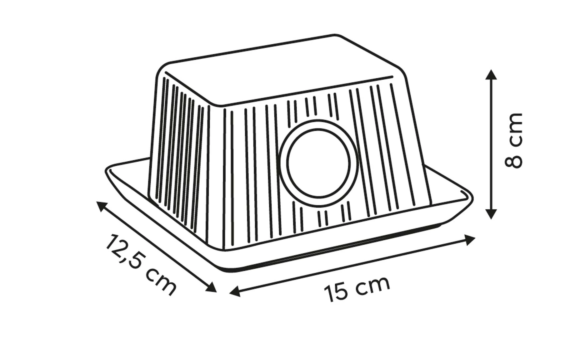Posuda za maslac Rainy 15cm