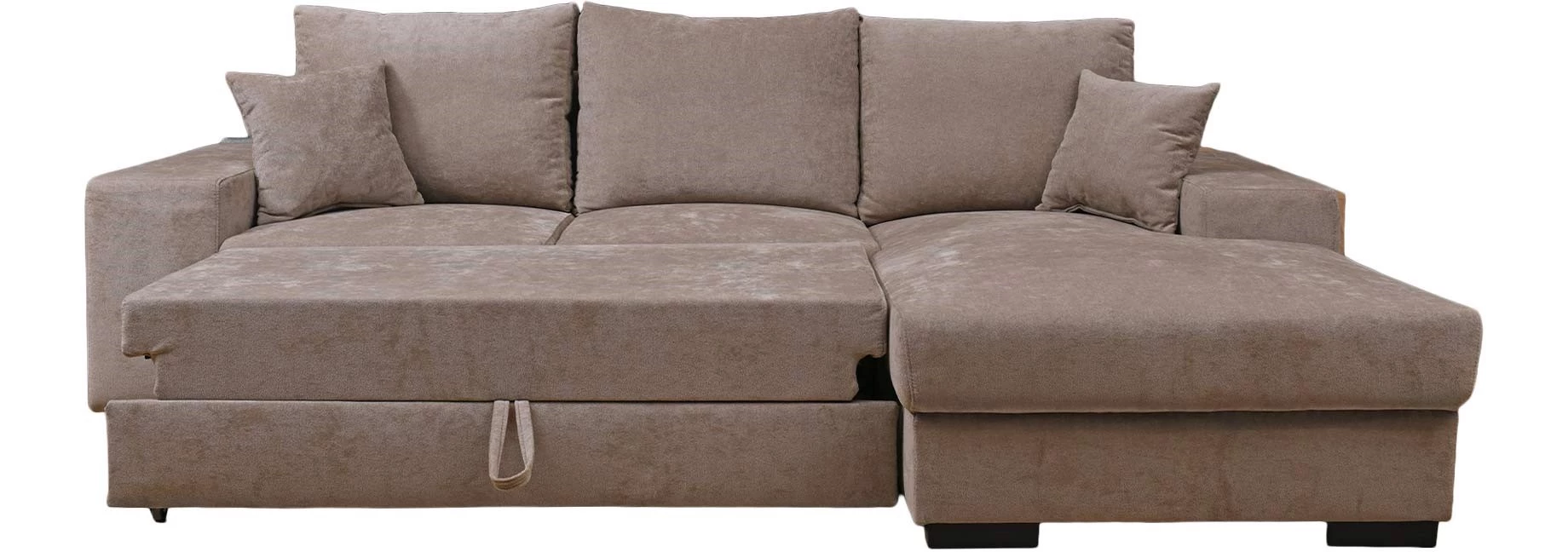 Yola ugaona garnitura sa ležajem 275x181x78/90 cm taupe desna