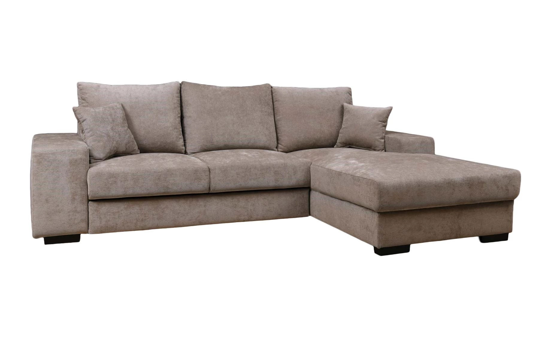 Yola ugaona garnitura sa ležajem 275x181x78/90 cm taupe desna