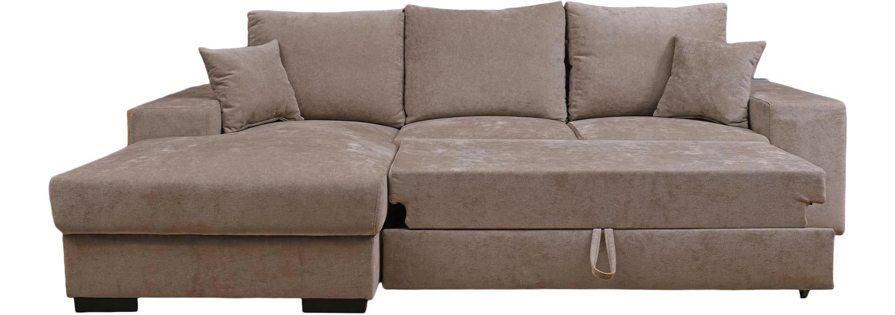 Yola ugaona garnitura sa ležajem 275x181x78/90 cm taupe leva