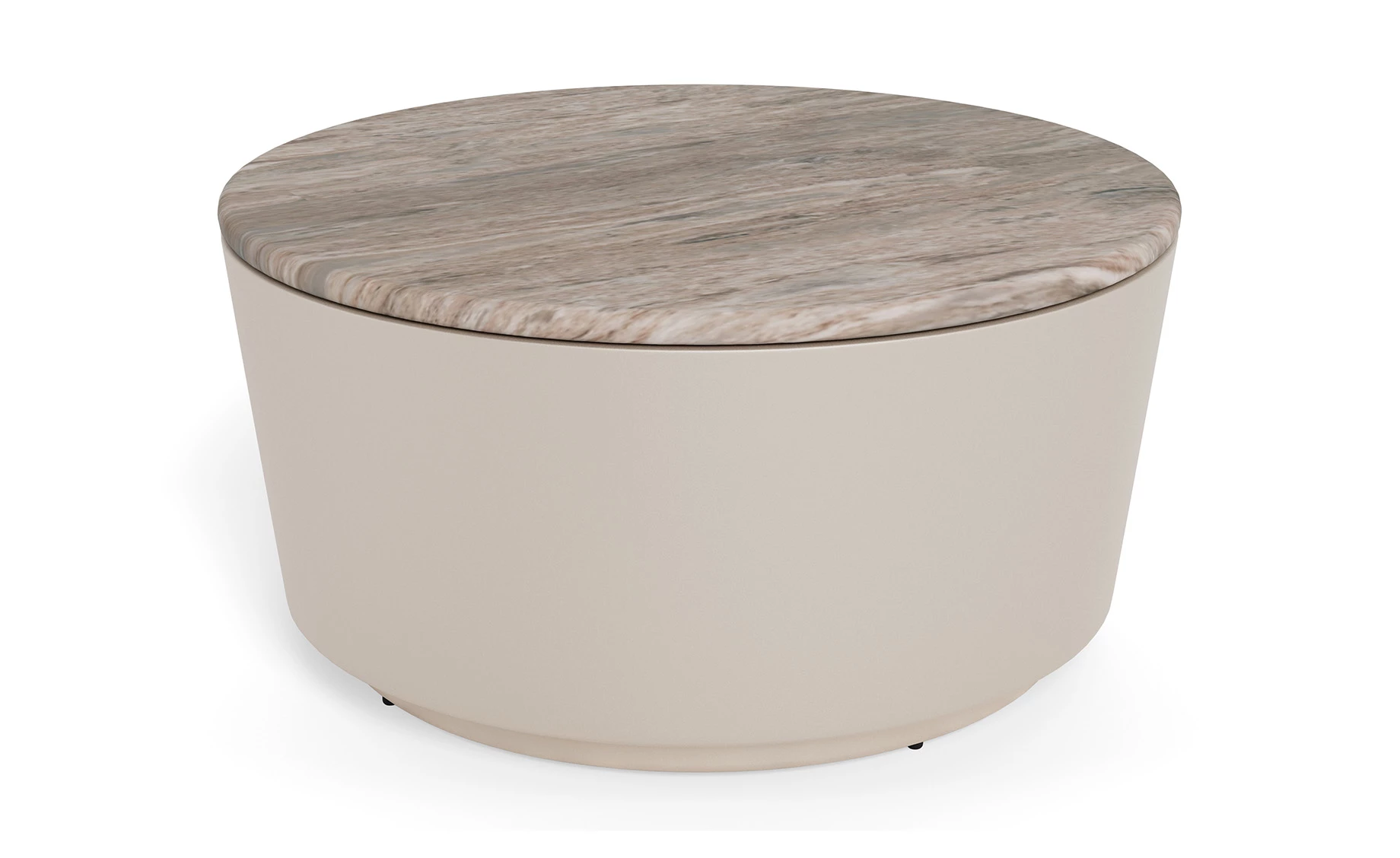 Klub sto Cangas Ø80x41,5 cm sivi