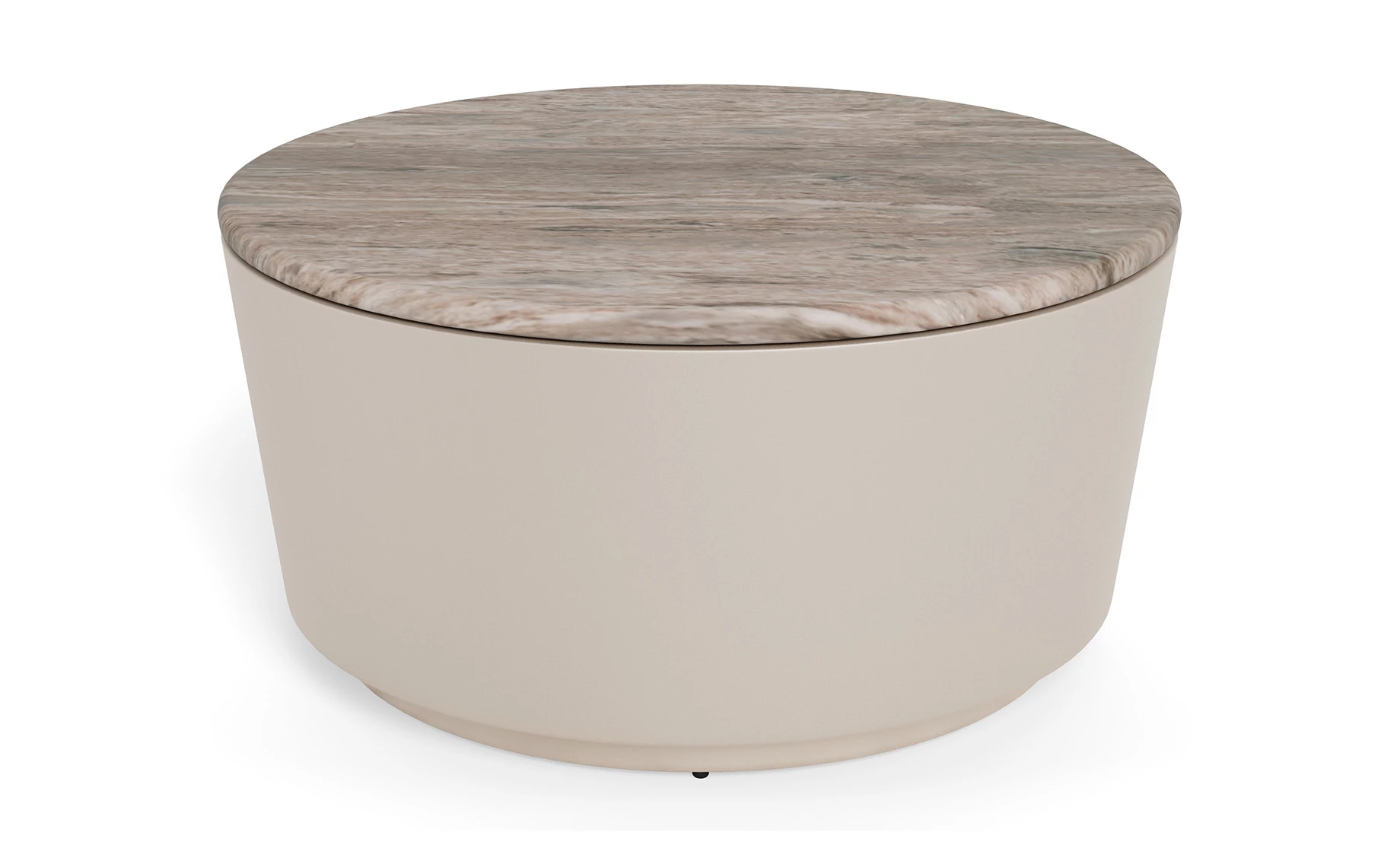 Klub sto Cangas Ø80x41,5 cm sivi