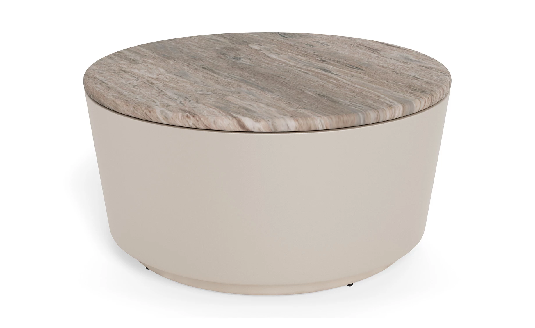 Klub sto Cangas Ø80x41,5 cm sivi
