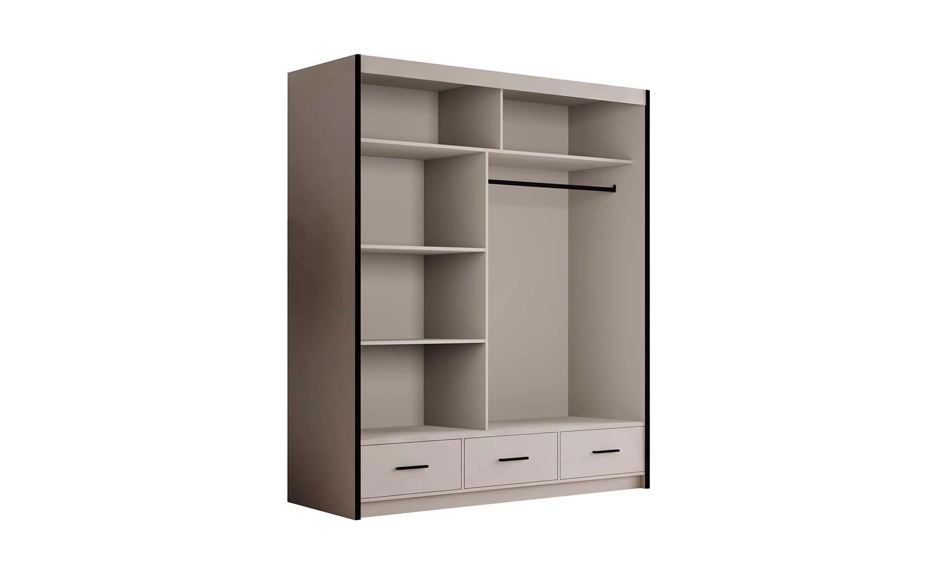 Margo Royal klizni ormar 201x60x215 cm kašmir