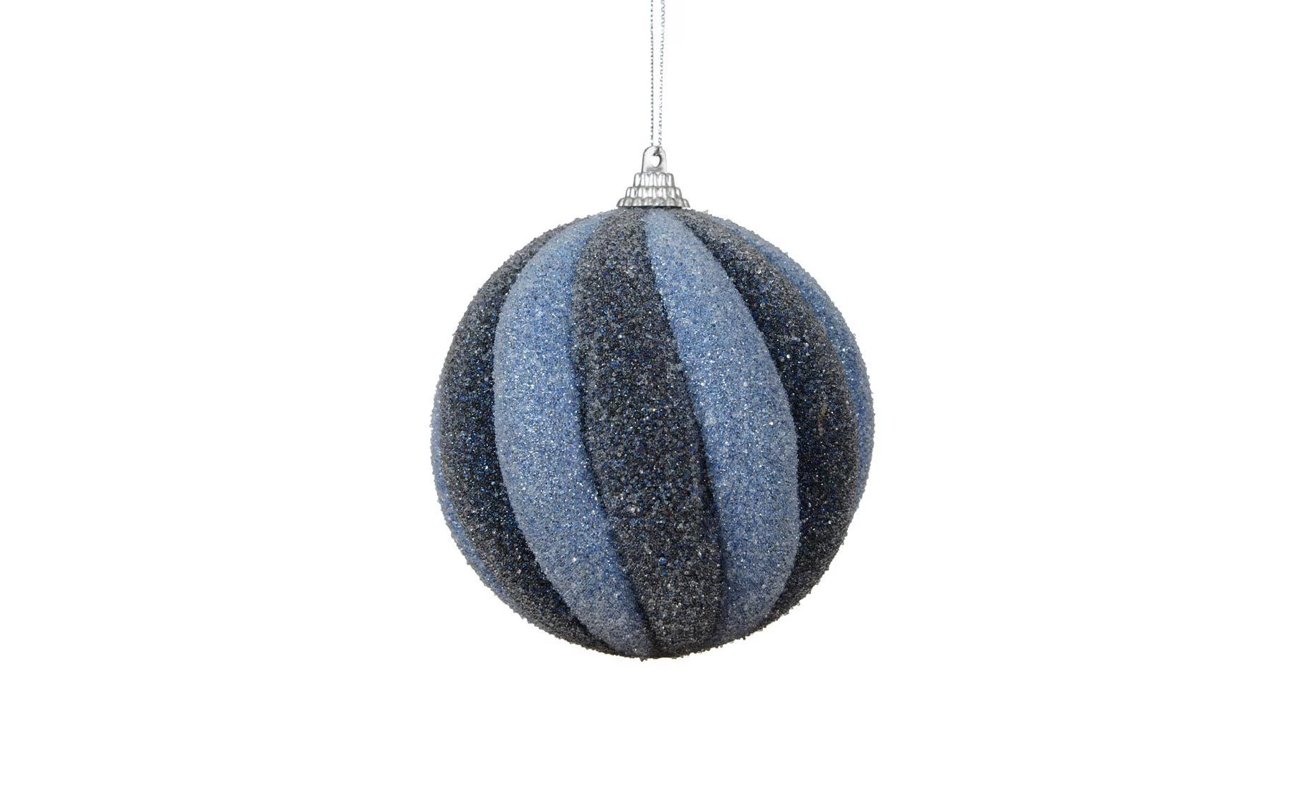 Plastična kugla 8cm Night blue stripes