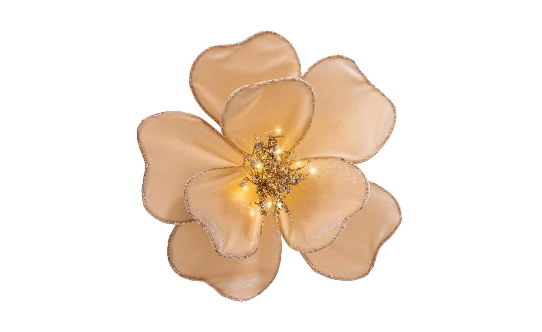 Dekoracija LED cvet 30cm beige/warm white