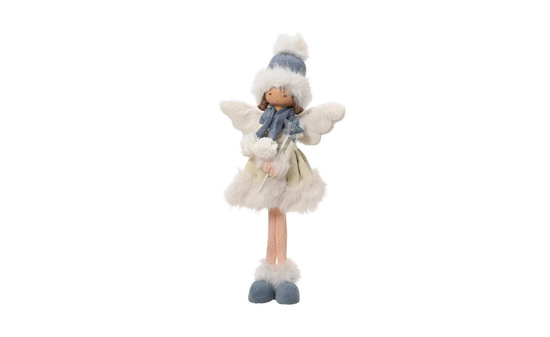 Dekoracija Anđeo 56 cm plava/bela