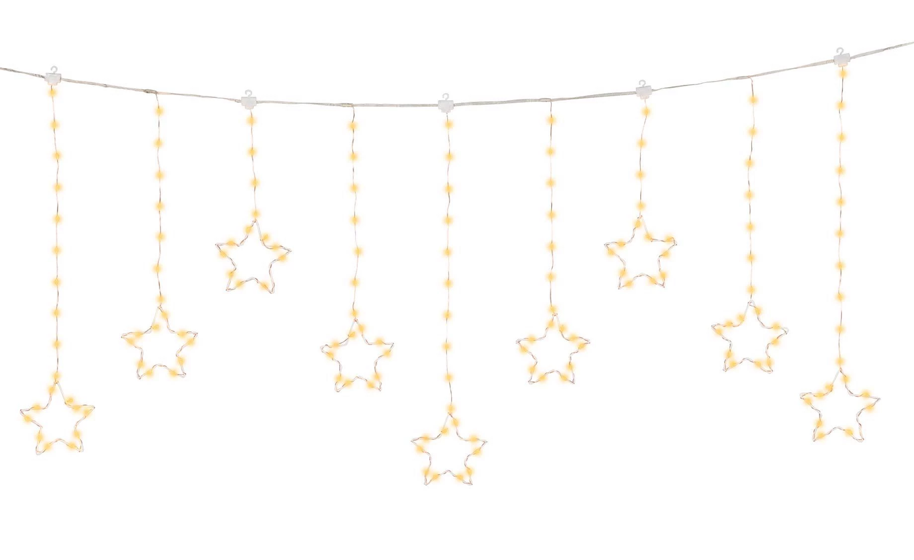 Zavesa Stars LED 120x60 cm, copper/classic warm
