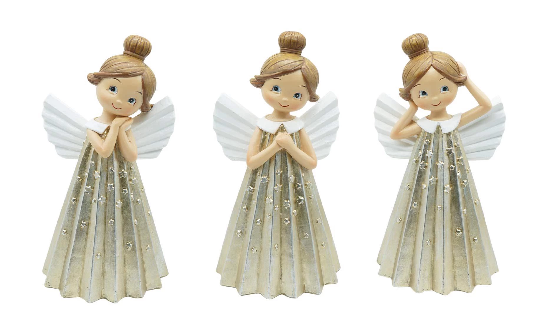 Dekoracija Gold Angel 20cm sort 3