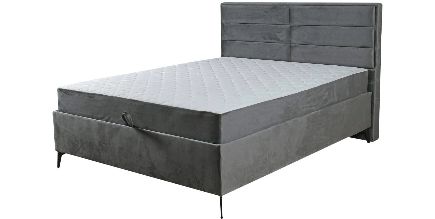 York II krevet sa prostorom za odlaganje 172x221x120 cm sivi