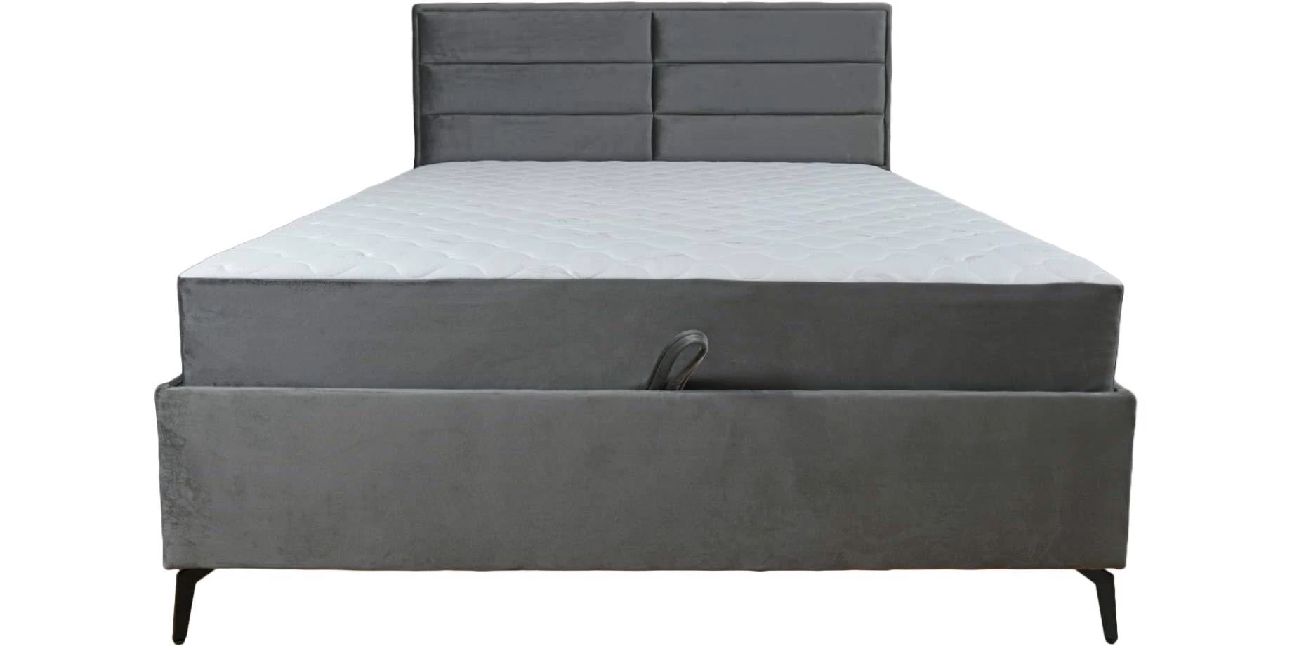 York II krevet sa prostorom za odlaganje 172x221x120 cm sivi