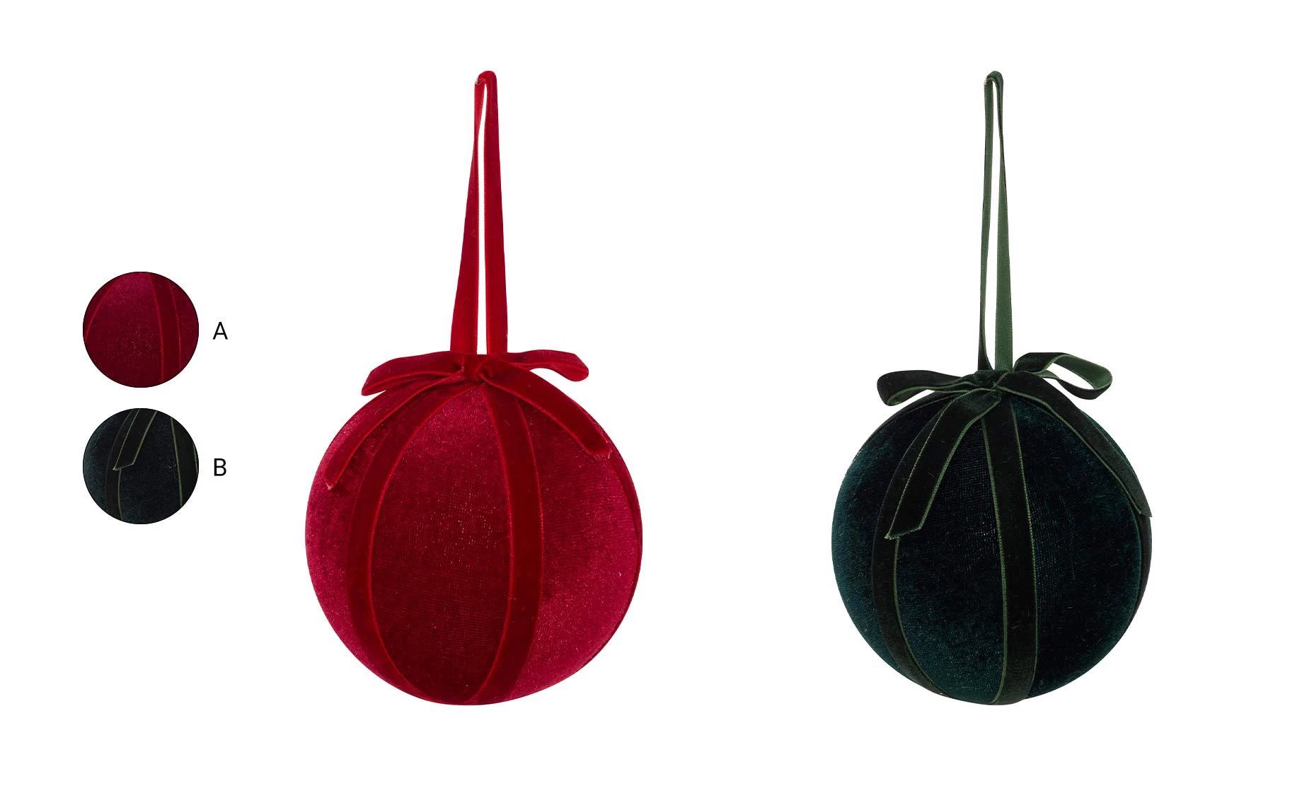 Plastična kugla Velvet 10 cm sort 2