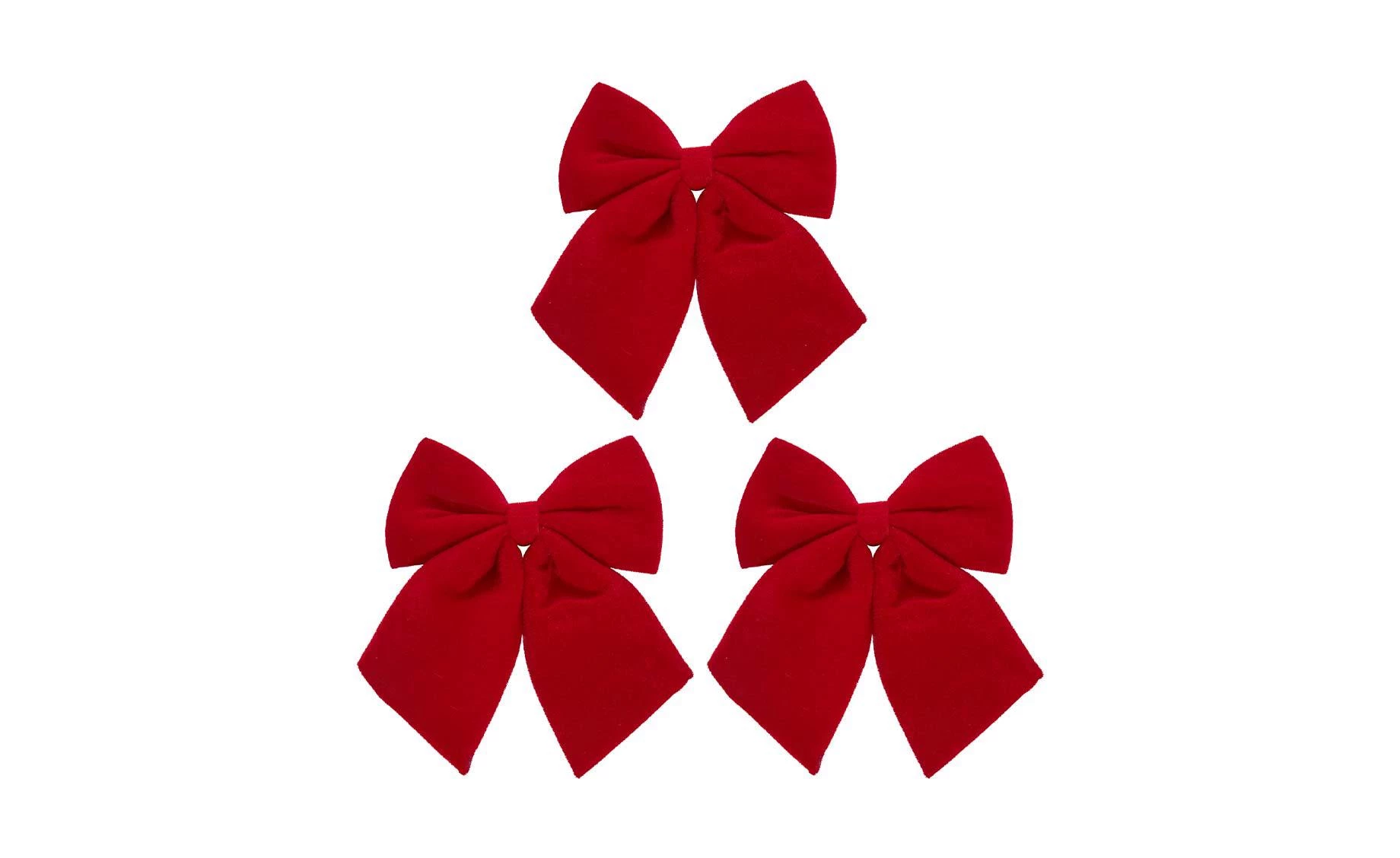 Dekorativna mašna set 3/1 24X20 cm crvena