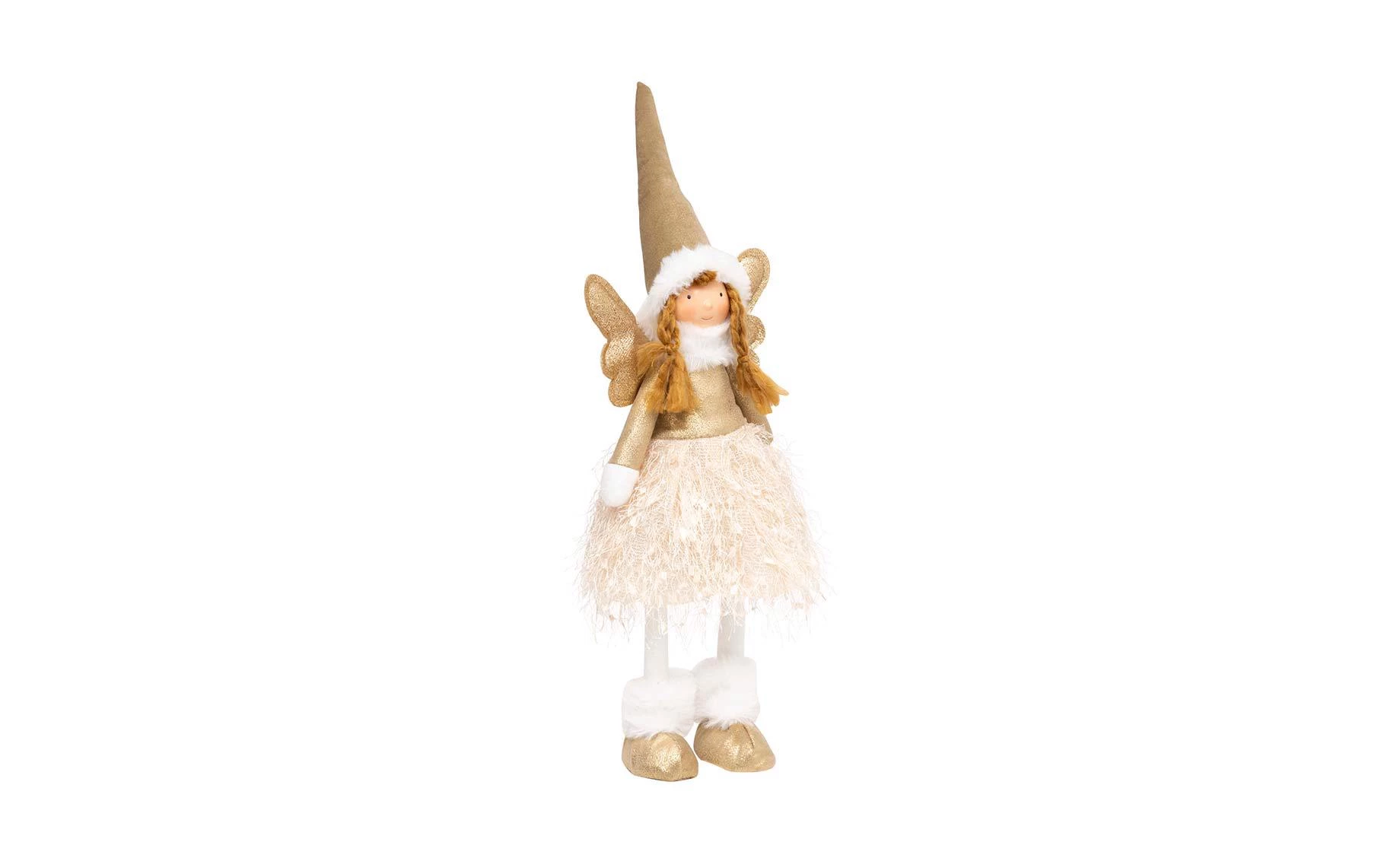 Dekoracija Vila stojeća LED 48 cm gold