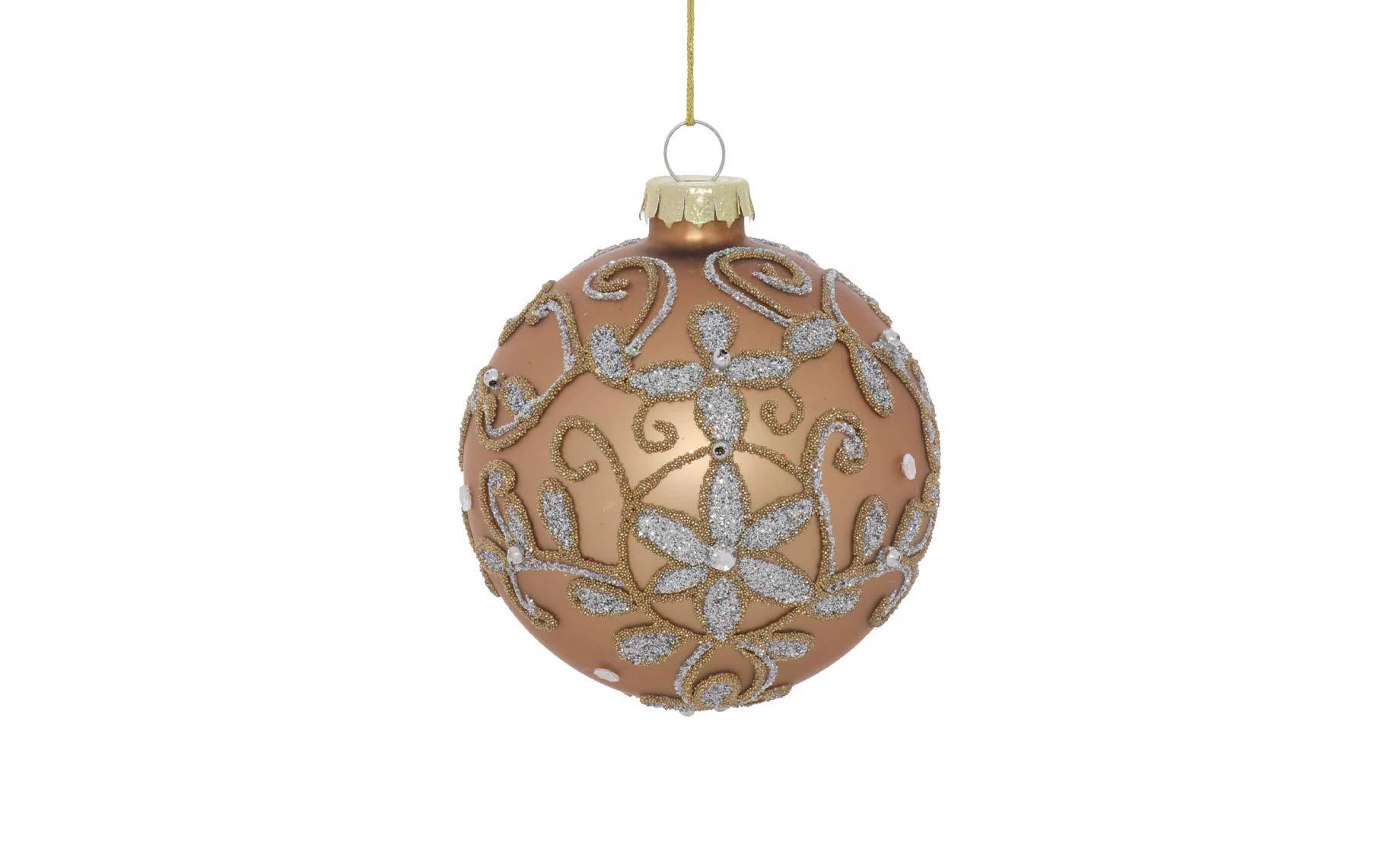Staklena kugla Arabesque 8 cm gold