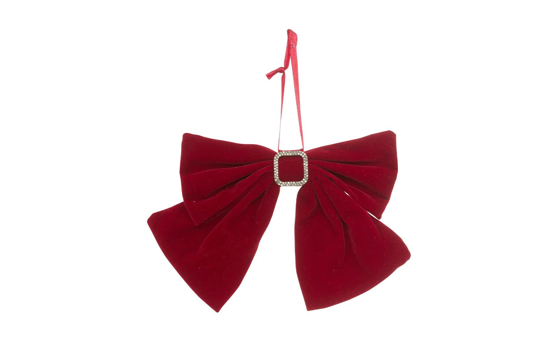 Dekorativna mašna 16 cm velvet red