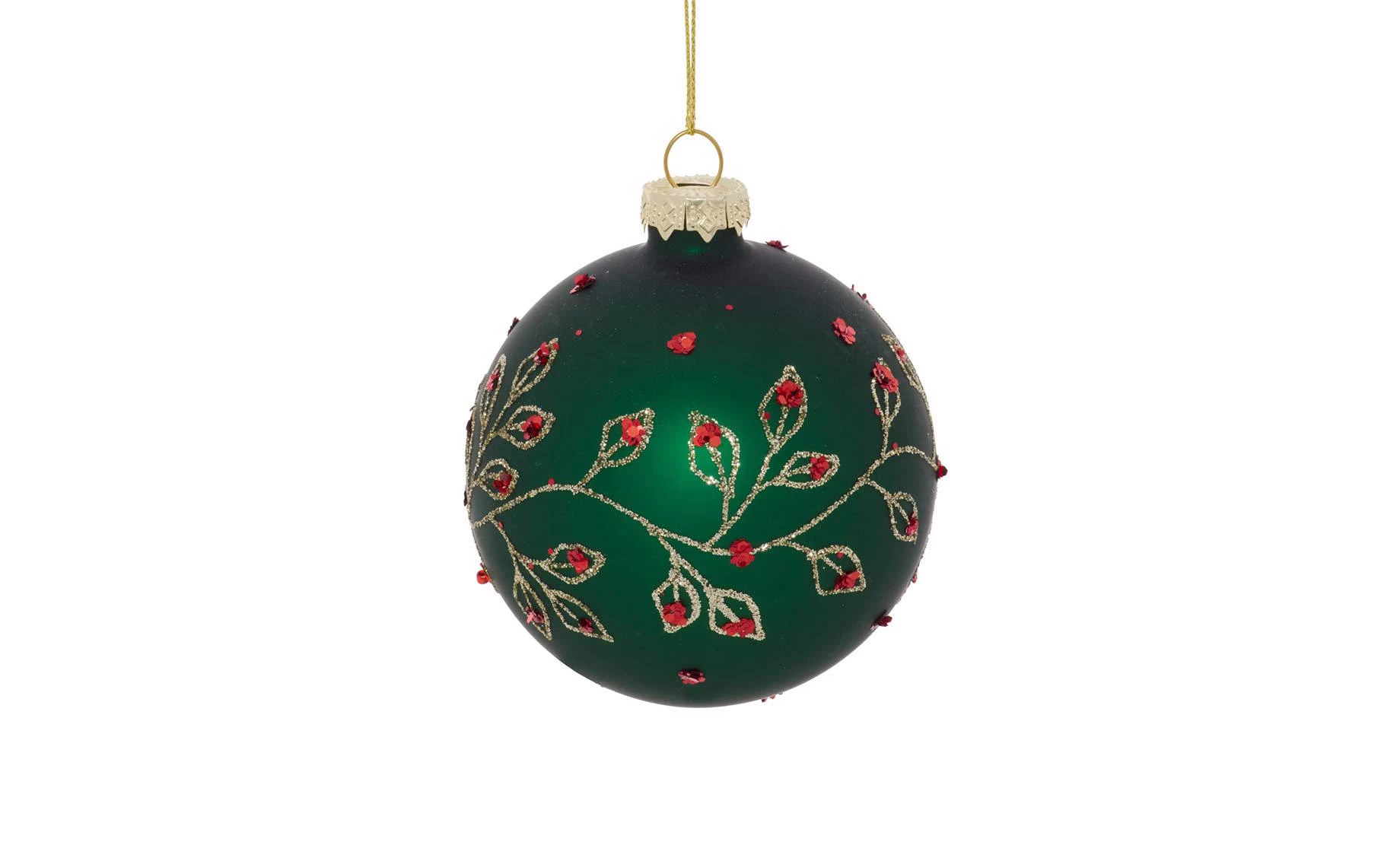 Staklena kugla Branch 8 cm green