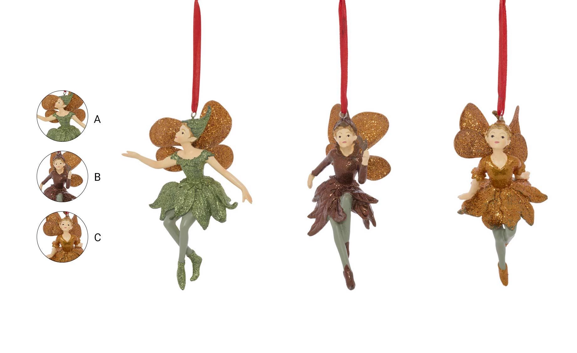 Dekoracija Fairy flowers 12 cm sort 3