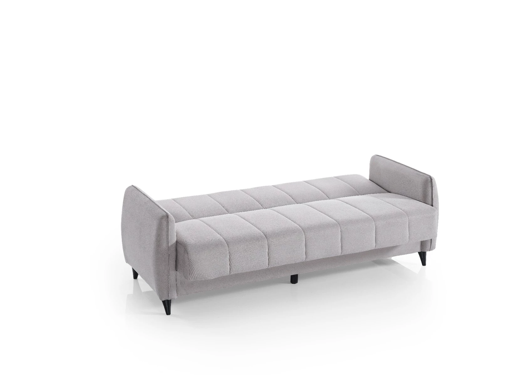 Metz trosjed s ležajem i spremnikom 206x84x87 cm sivi