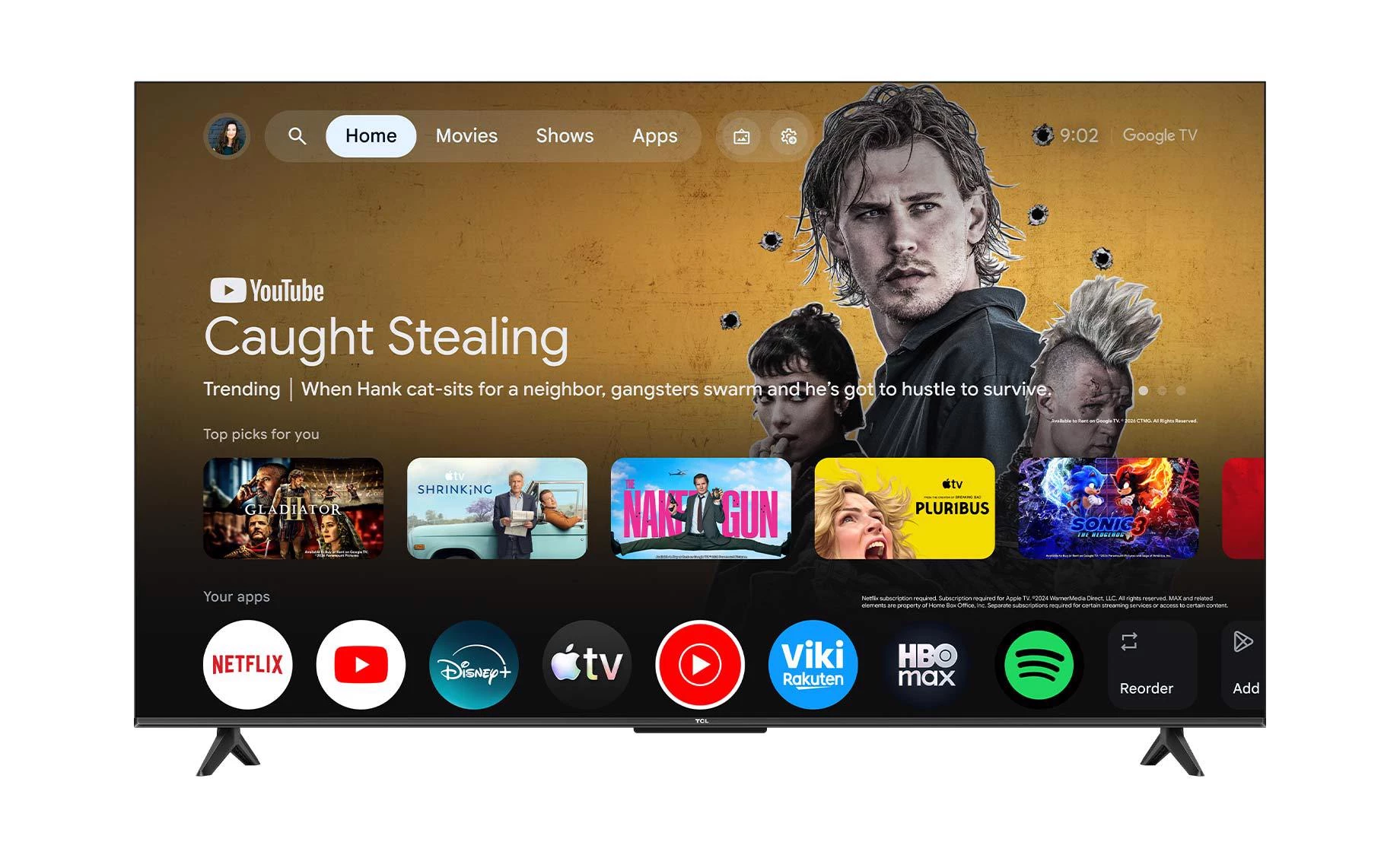 TCL 55P6L (55"/139cm) 4K UHD LED Google Smart TV