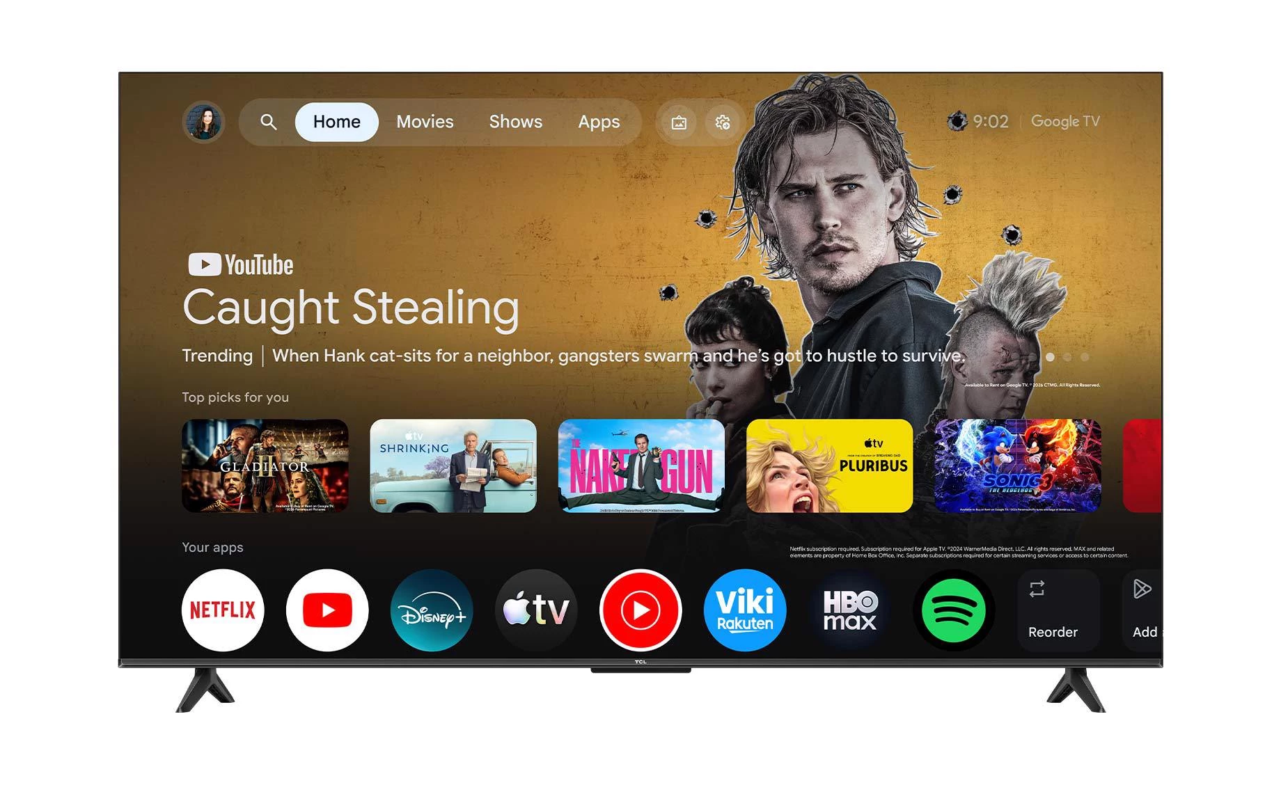 TCL 65P6L (65"/165cm) 4K UHD LED Google Smart TV